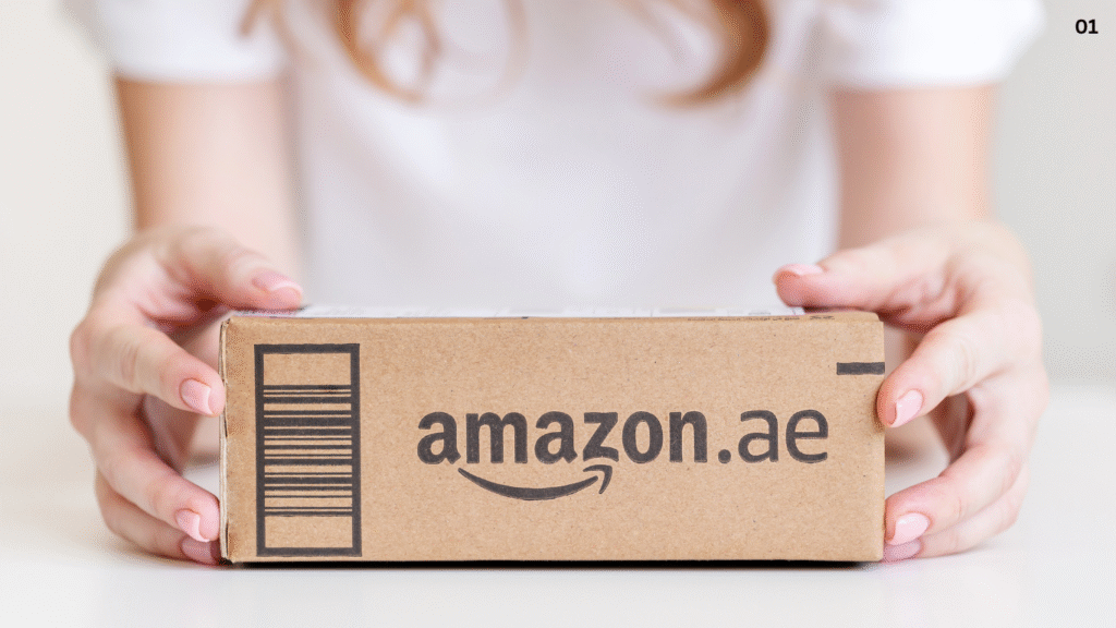 An image showing Amazon.ae, where anyone can buy gadgets for their smart living.