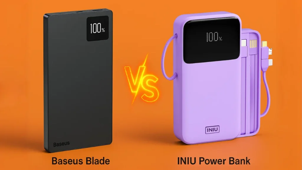 portable charger with built-in cable)